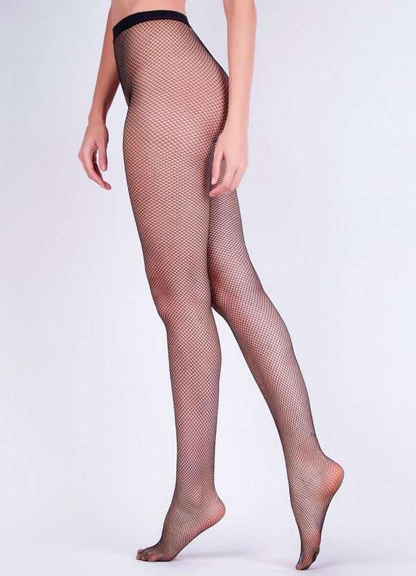 Meia Calça Arrastão Loba 5097-002 9990-Preta