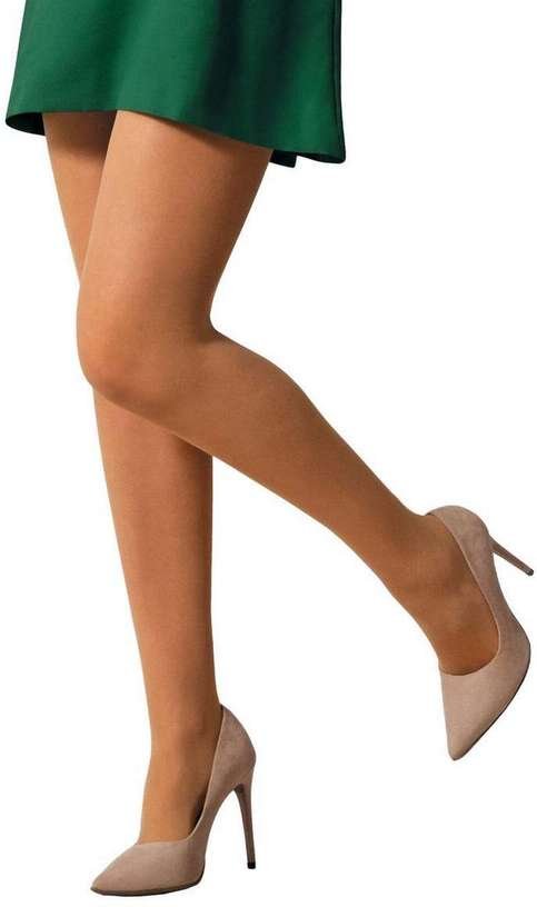 Meia Calça Clássica Fio 15 Selene 9120-001 788-Natural