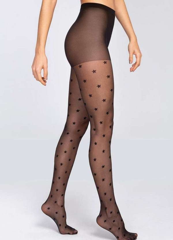 Meia Calça Fio 15 Loba 5758-002 9990-Preto