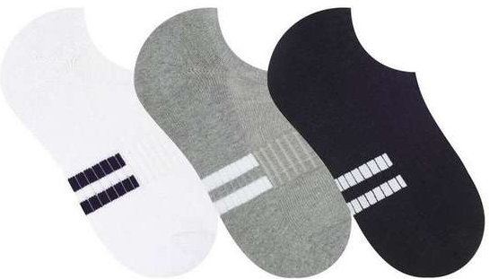 Imagem principal Kit 3 pares de Meias Invisível Selene 4320-001 999-Branco-Cinza-Mescla-Preto SELENE