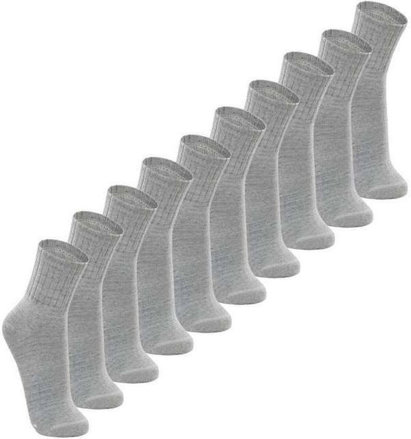 Imagem principal Kit 10 pares de Meias Esportiva Cano Médio Lupo 3290-009 Cinza Lupo