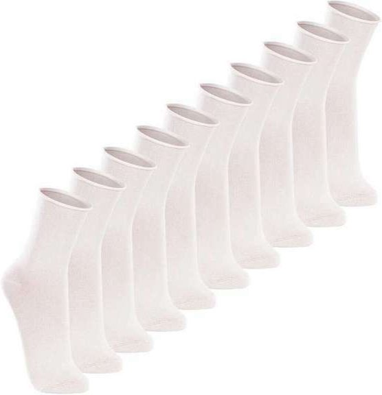 Kit com 10 pares de Meias sem Punho Casual Lupo 1275-011 Branco