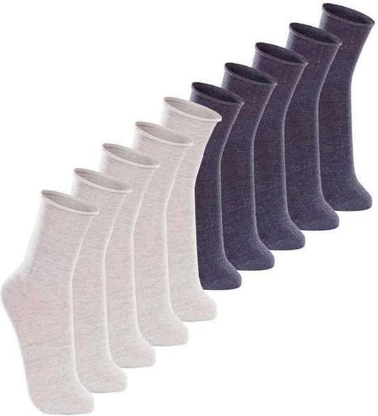 Imagem principal Kit com 10 pares de Meias sem Punho Casual Lupo 1275-011 Cinza-Mescla-Jeans Lupo