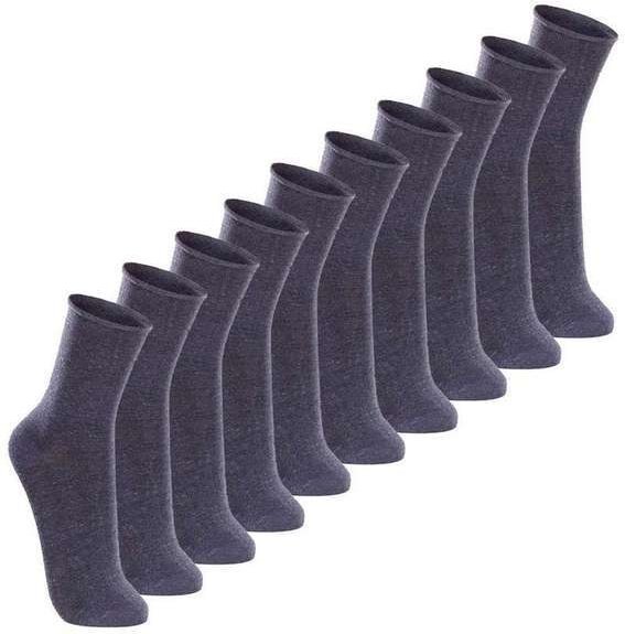 Imagem principal Kit com 10 pares de Meias sem Punho Casual Lupo 1275-011 Mescla-Jeans Lupo