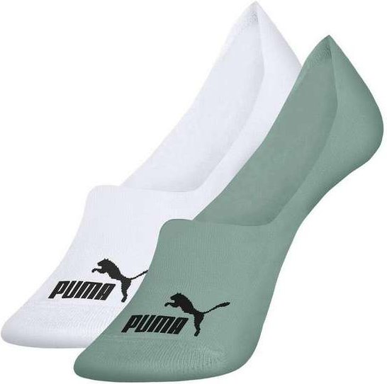 Imagem principal Kit 2 pares de Meias Invisível Puma 4500-001 991-Branco-Verde-Seco Puma