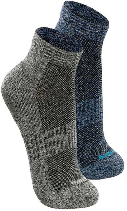 Imagem principal Kit com 2 pares de Meias Antiderrapante Pilates Lupo 3310-003 Cinza-Chumbo-Anil Lupo