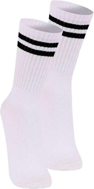 Imagem principal Kit com 2 pares de Meias Esportiva Cano Longo Lupo 3292-009 Branco Lupo