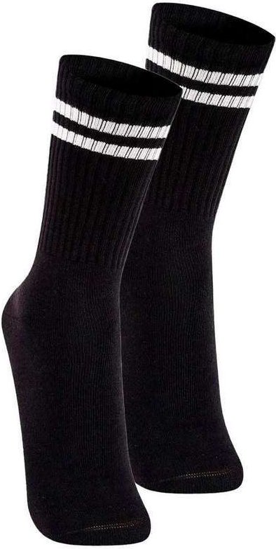 Imagem principal Kit com 2 pares de Meias Esportiva Cano Longo Lupo 3292-009 Preto Lupo