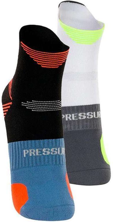 Imagem principal Kit com 2 pares de Meias Performance Running Lupo 15424-001 Preto-Branco Lupo