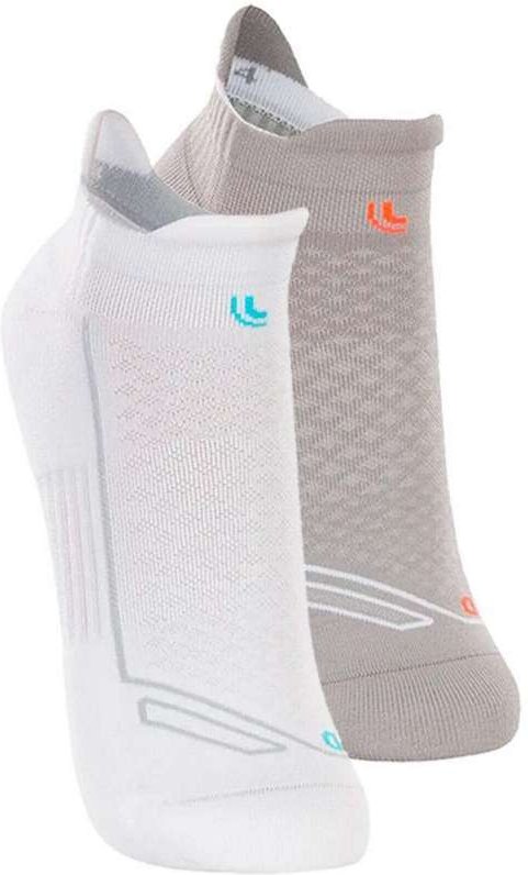 Imagem principal Kit com 2 pares de Meias Performance Running Lupo 3276-002 Branco-Medium-Grey Lupo