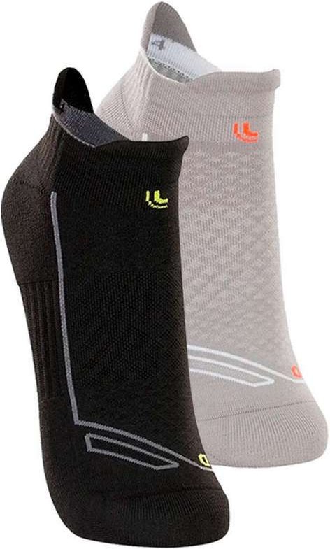 Imagem principal Kit com 2 pares de Meias Performance Running Lupo 3276-002 Preto-Medium-Grey Lupo