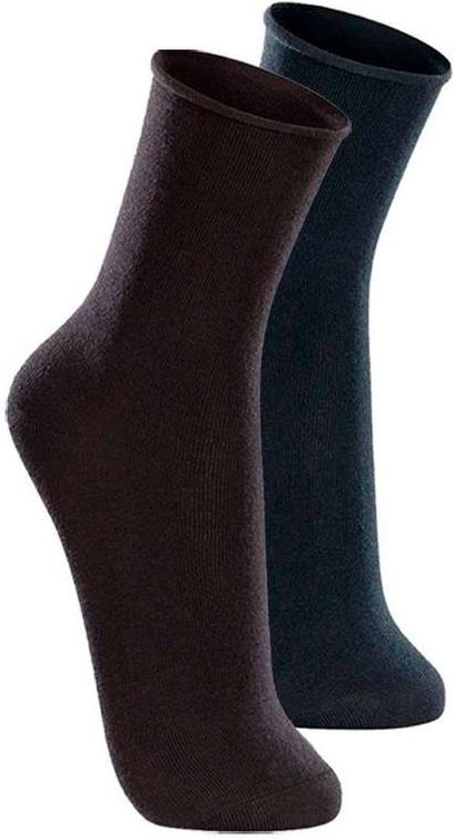 Imagem principal Kit com 2 pares de Meias sem Punho Casual Lupo 1275-011 Preto-Marinho Lupo