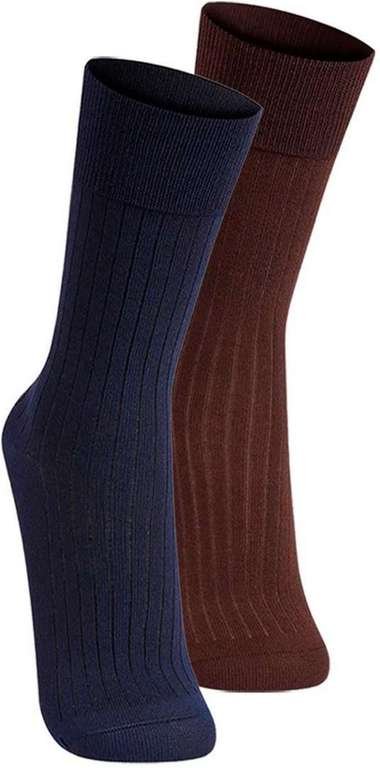 Imagem principal Kit com 2 pares de Meias Social Lupo 1795-004 Marinho-Café Lupo