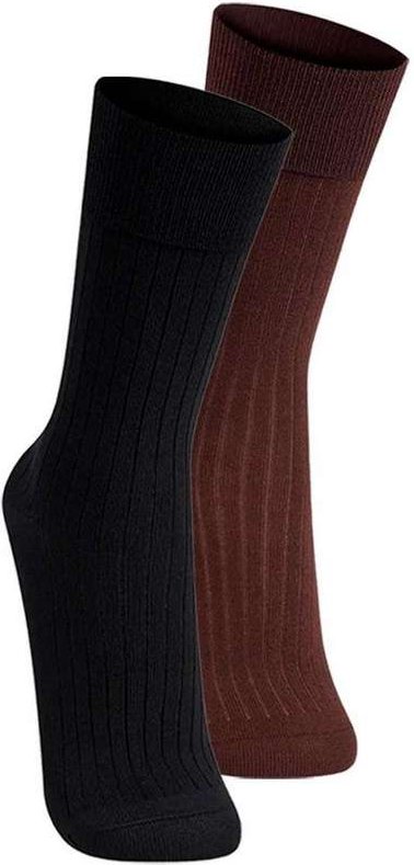 Imagem principal Kit com 2 pares de Meias Social Lupo 1795-004 Preto-Café Lupo