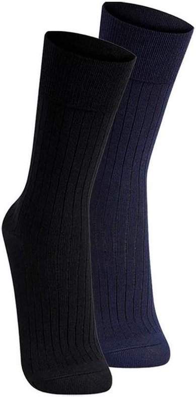 Imagem principal Kit com 2 pares de Meias Social Lupo 1795-004 Preto-Marinho Lupo