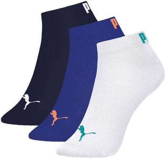 Imagem principal Kit com 3 Meias Cano Curto Puma 4520-001 995-Marinho-Azul-Branco Puma