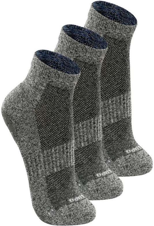 Imagem principal Kit com 3 pares de Meias Antiderrapante Pilates Lupo 3310-003 Cinza-Chumbo Lupo