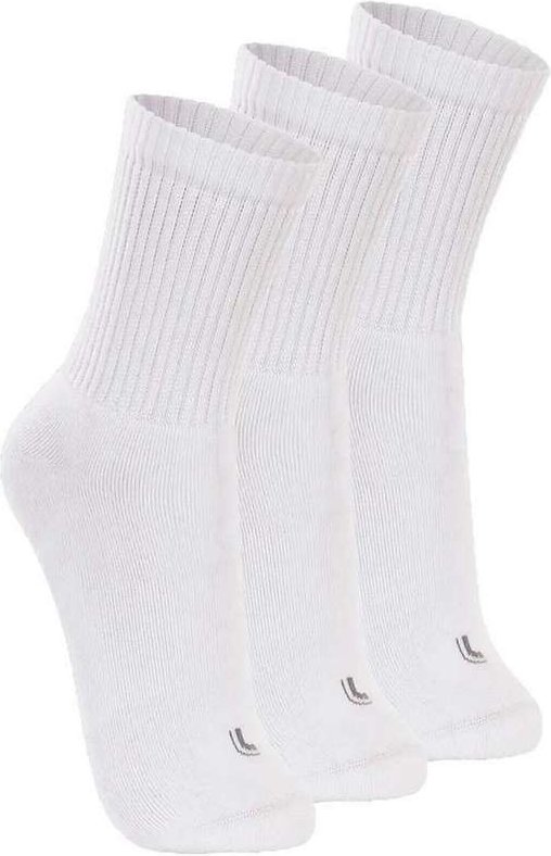 Imagem principal Kit com 3 pares de Meias Esportiva Cano Longo Lupo 3250-001 Branco Lupo