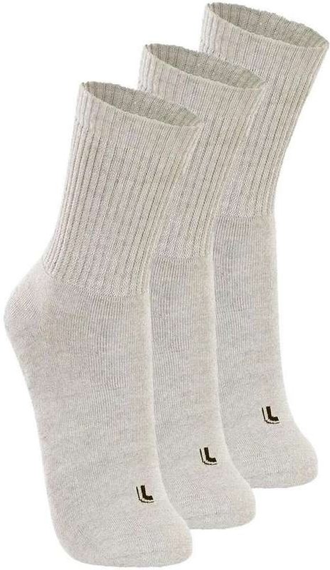 Imagem principal Kit com 3 pares de Meias Esportiva Cano Longo Lupo 3250-001 Cinza Lupo