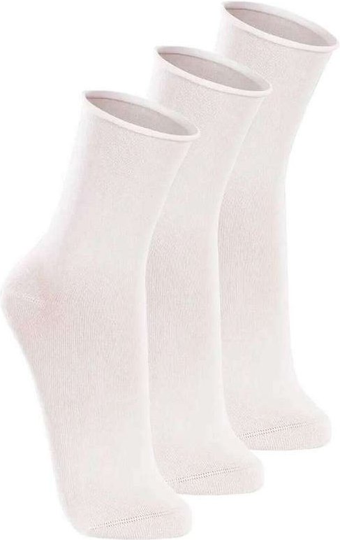 Kit com 3 pares de Meias sem Punho Casual Lupo 1275-011 Branco