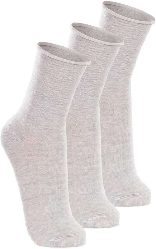 Kit com 3 pares de Meias sem Punho Casual Lupo 1275-011 Cinza