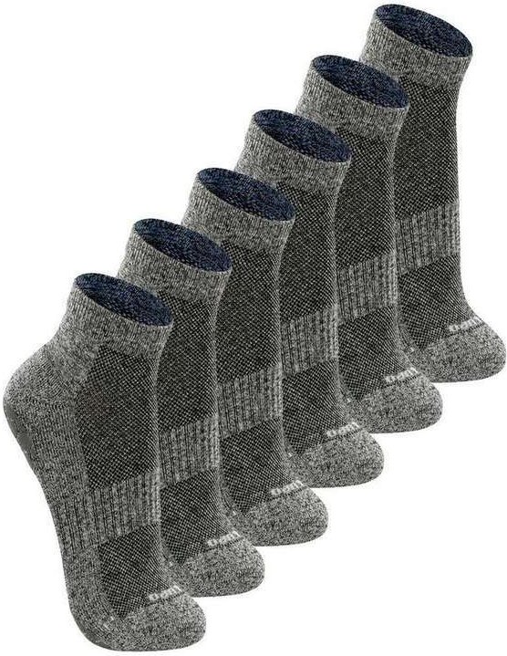 Imagem principal Kit com 6 pares de Meias Antiderrapante Pilates Lupo 3310-003 Cinza-Chumbo Lupo