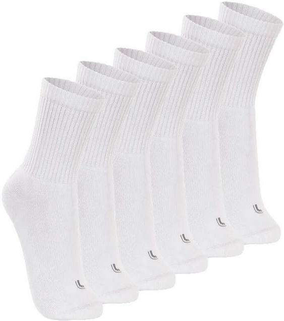Imagem principal Kit com 6 pares de Meias Esportiva Cano Longo Lupo 3250-001 Branco Lupo