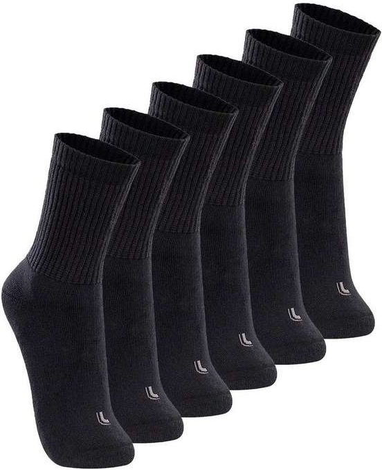 Imagem principal Kit com 6 pares de Meias Esportiva Cano Longo Lupo 3250-001 Preto Lupo