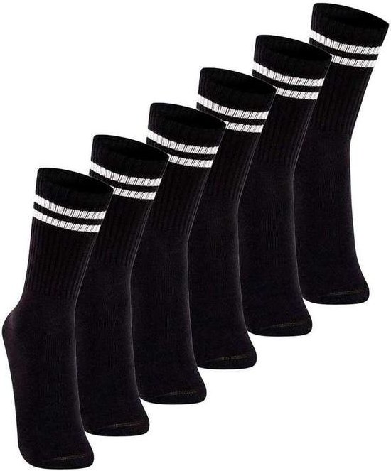 Imagem principal Kit com 6 pares de Meias Esportiva Cano Longo Lupo 3292-009 Preto Lupo