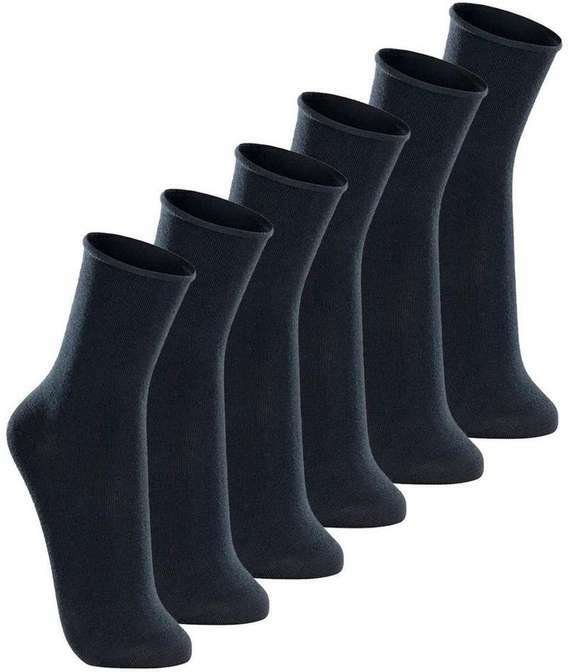 Kit com 6 pares de Meias sem Punho Casual Lupo 1275-011 Marinho