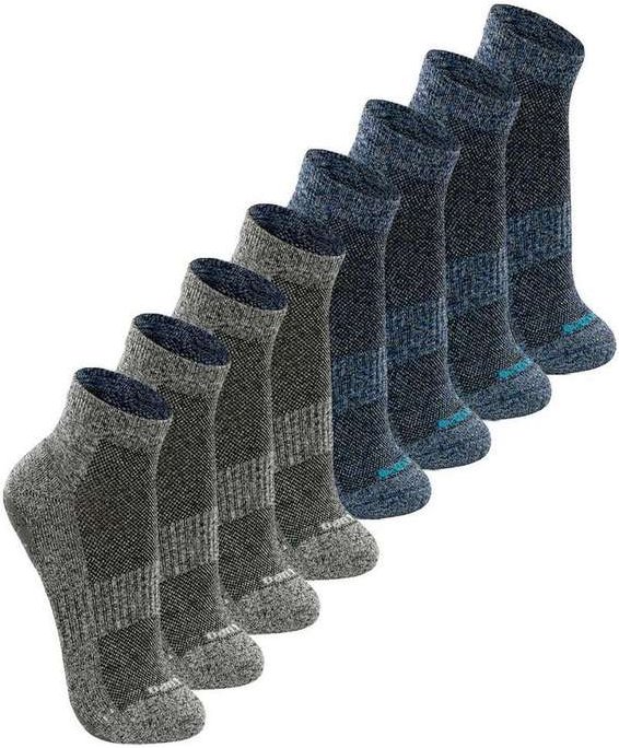 Imagem principal Kit com 8 pares de Meias Antiderrapante Pilates Lupo 3310-003 Cinza-Chumbo-Anil Lupo