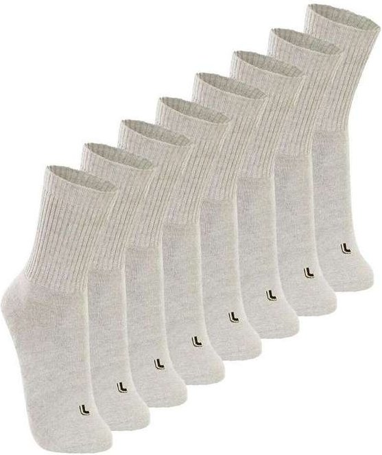 Imagem principal Kit com 8 pares de Meias Esportiva Cano Longo Lupo 3250-001 Cinza Lupo