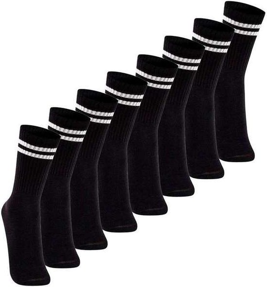 Imagem principal Kit com 8 pares de Meias Esportiva Cano Longo Lupo 3292-009 Preto Lupo