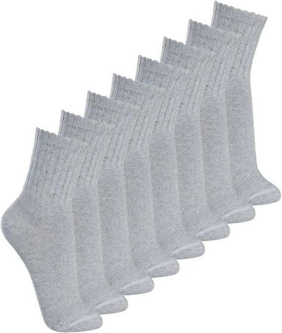 Imagem principal Kit com 8 pares de Meias Esportiva Cano Médio Lupo 3290-009 Cinza Lupo