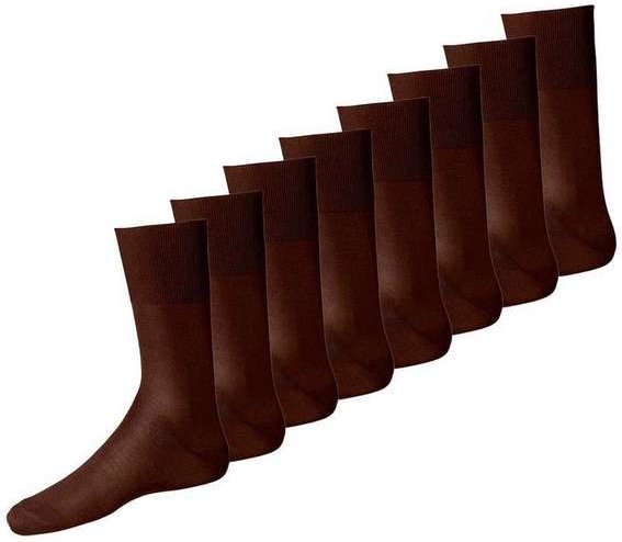 Imagem principal Kit com 8 pares de Meias Social Lupo 1100-011/049 Café Lupo
