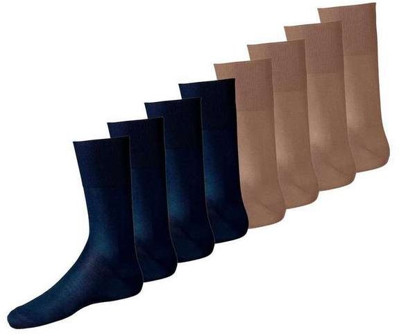 Imagem principal Kit com 8 pares de Meias Social Lupo 1100-011/049 Marinho-Bege Lupo