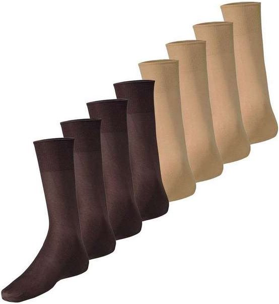 Imagem principal Kit com 8 pares de Meias Social Meianyl 6002-001 Café-Bege Lupo Lupo