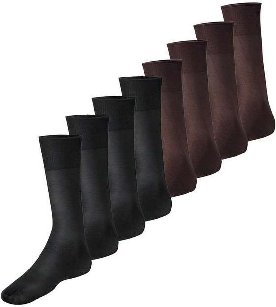 Imagem principal Kit com 8 pares de Meias Social Meianyl 6002-001 Preto-Café Lupo Lupo