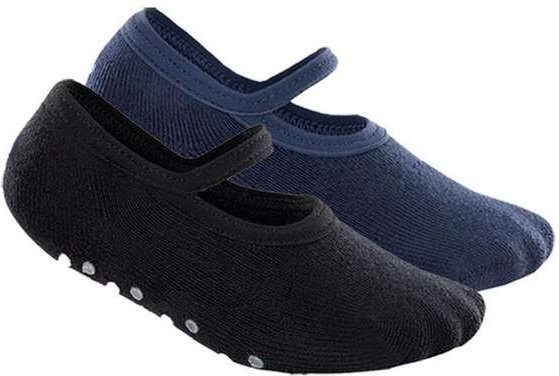 Imagem principal Kit 2 pares de Sapatilhas Bebê Antiderrapante Lupo 2027-004 Preto-Azul Lupo