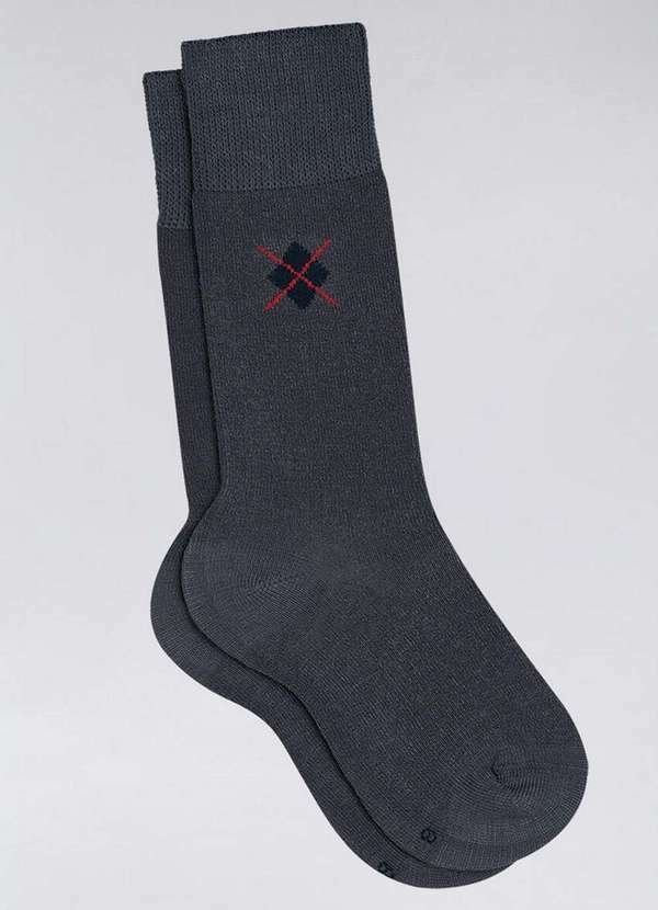 Imagem principal Meia 3/4 Infantil Lupo 2668-002 8750-Chumbo Lupo