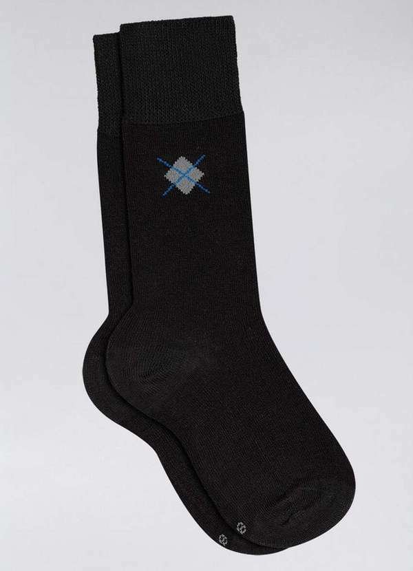 Imagem principal Meia 3/4 Infantil Lupo 2668-002 9990-Preta Lupo