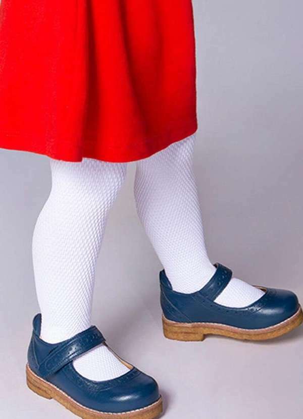 Imagem principal Meia Calça Bebê Fio 70 Cute Lobinha 2554-001 100-Branco-Antartida Lupo Lupo