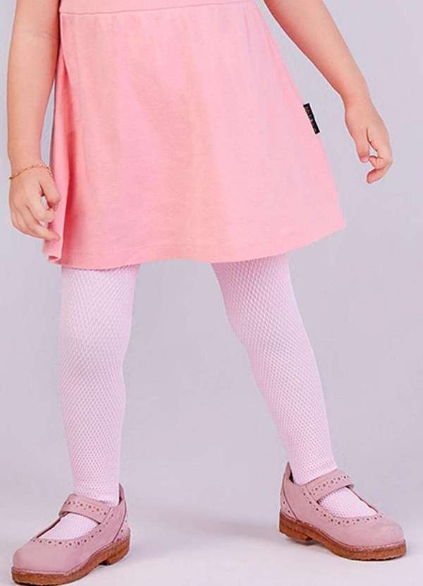 Meia Calça Bebê Fio 70 Cute Lobinha 2554-001 522-Rosa