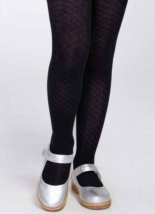 Meia Calça Infantil Fio 70 Lobinha 17023-001 9990-Preta