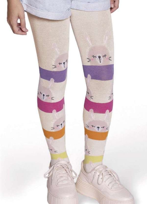 Meia Calça Infantil Fio 80 Selene 9560-002 501-Marfim