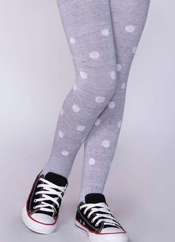 Meia Calça Infantil Opaca Lobinha 2615-057 8020-Cinza