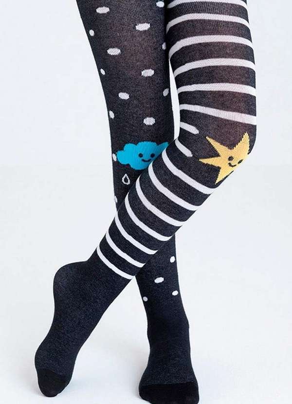 Meia Calça Infantil Opaca Lobinha 2615-058 9990-Preto