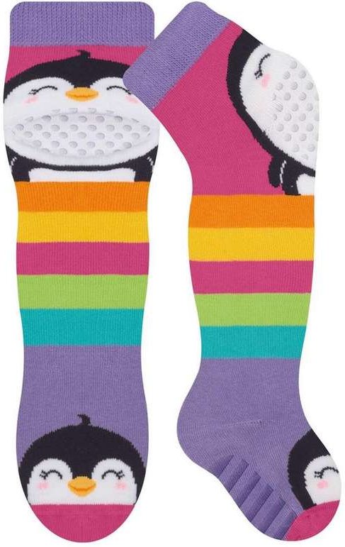 Joelheira com Meia Antiderrapante Bebê Selene 1070-001 500-Roxo-Pink