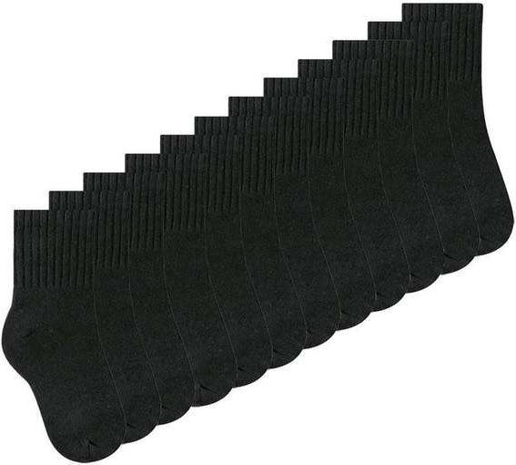 Imagem principal Kit 12 pares de Meias Infantil Cano Médio Selene 2370-001 Preto SELENE