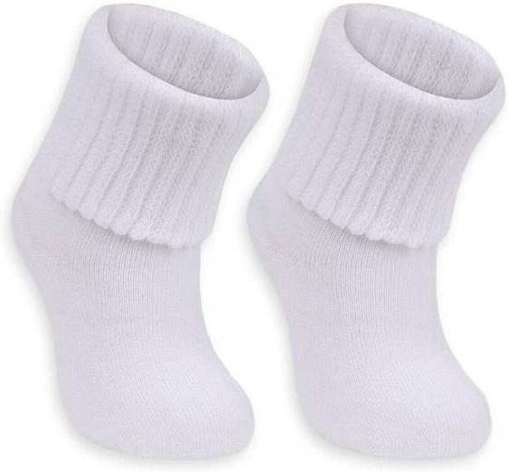 Kit 2 pares de Meias Bebê Cano Médio Lupo 2057-088 0900-Branco